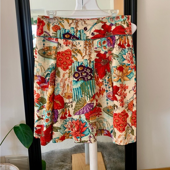 Maha She Floral Colorful Skirt - Picture 1 of 5